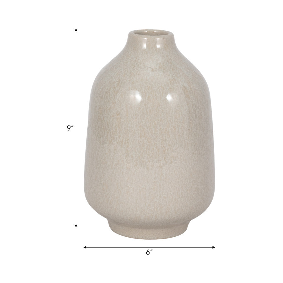 9" GARGAIN DECANTER VASE GRAY