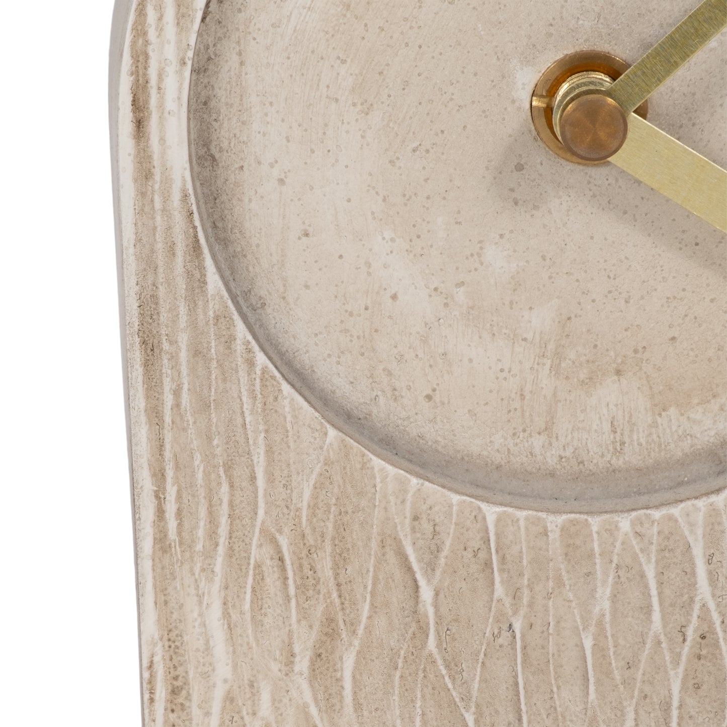 5" ARCH TABLE CLOCK IVORY