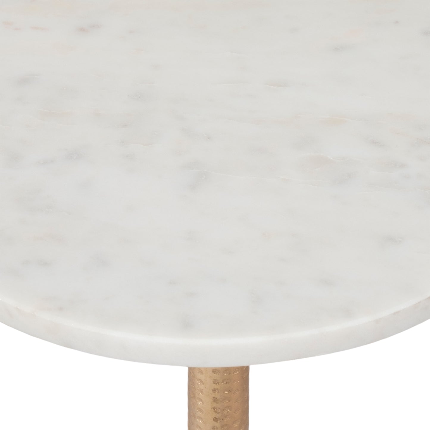 METAL 24" ROUND DRINK TAB FLAT BASE GOLD