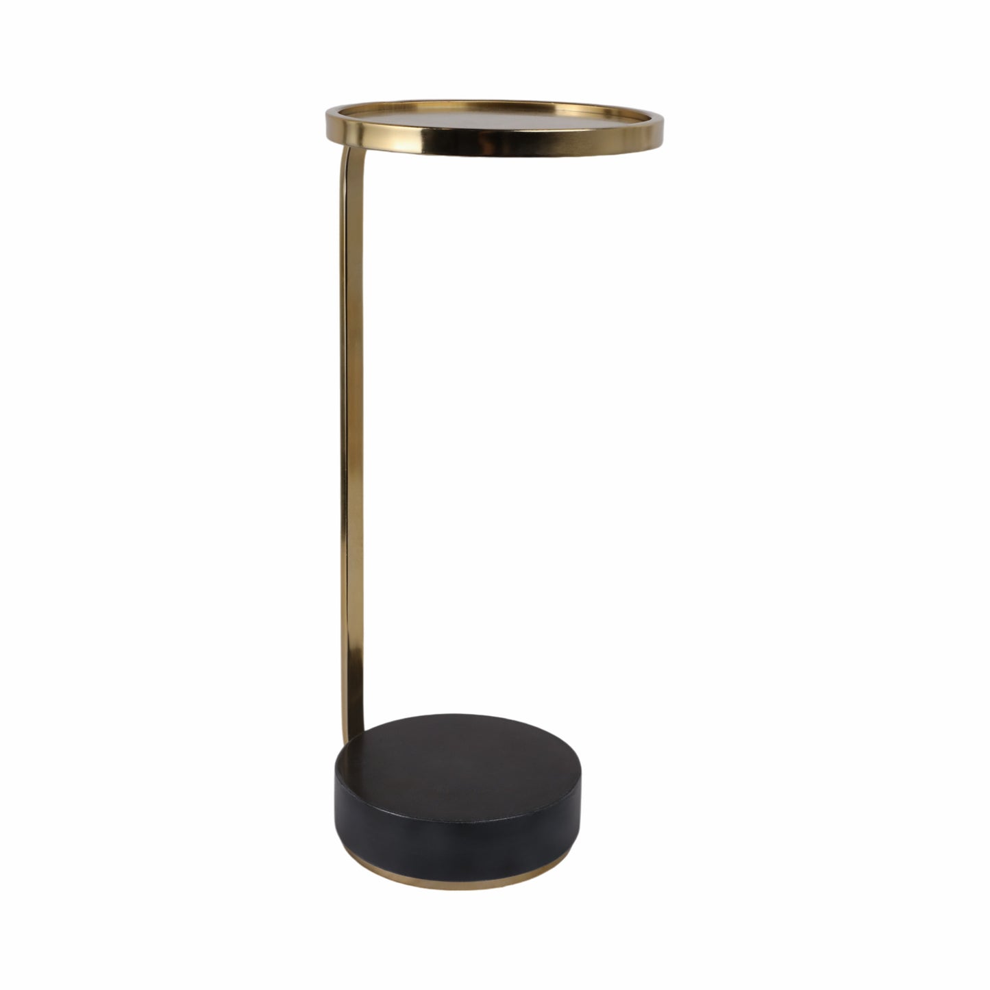 DRACO MARBLE AND GOLD FINISH ACCENT TABLE 24"