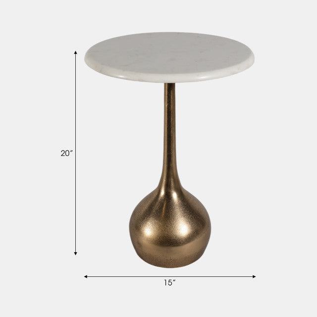 20" MARBLE ACCENT TABLE BALL BASE