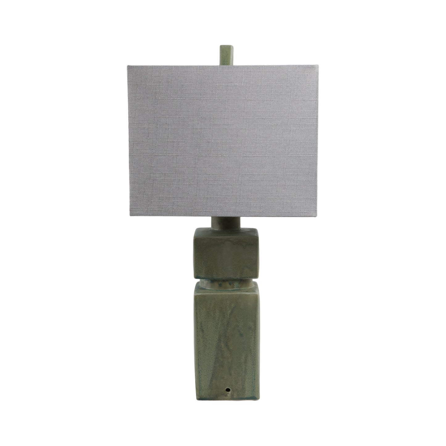 14'' X 29" REACTIVE FINISH TABLE LAMP GREEN