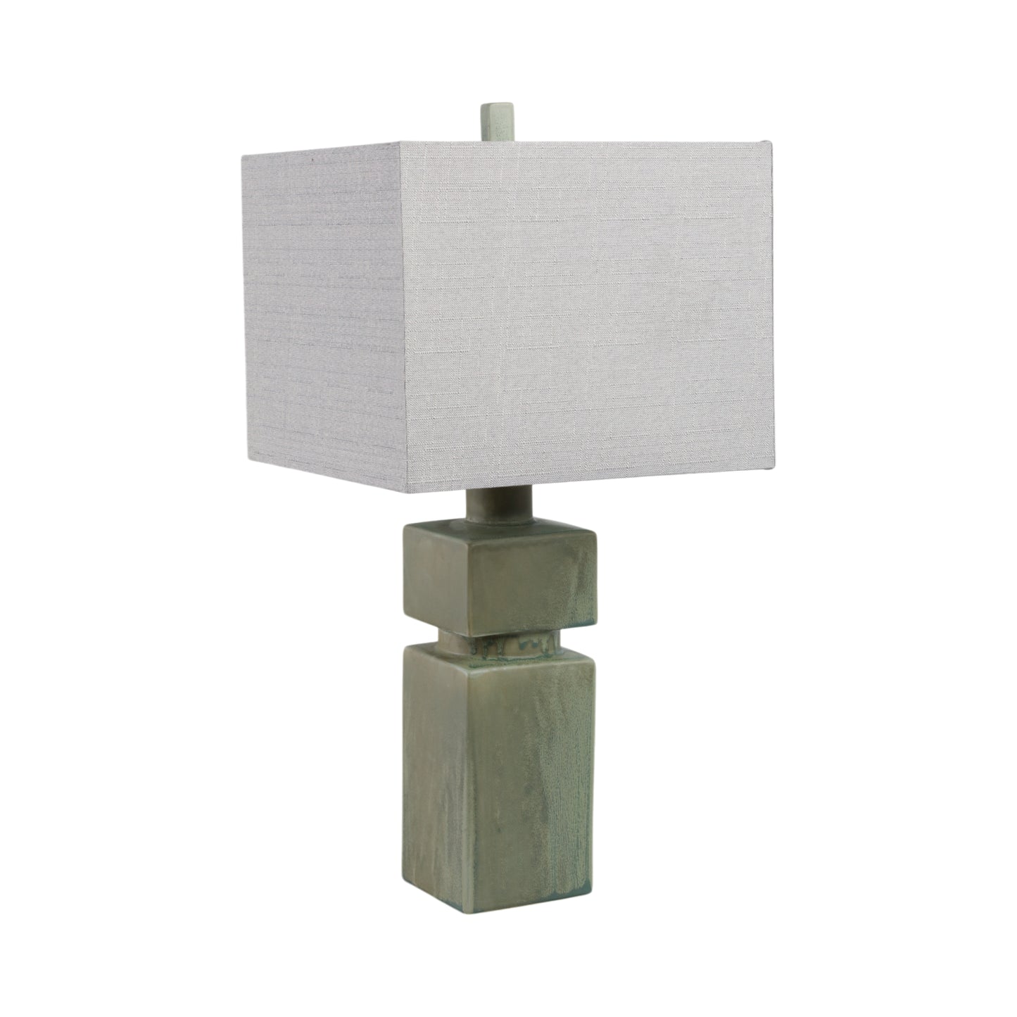 14'' X 29" REACTIVE FINISH TABLE LAMP GREEN