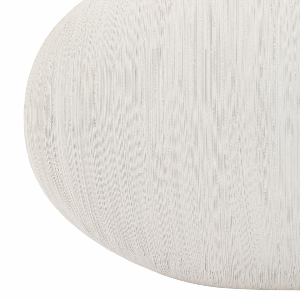 16" X 11" CASCAIS SMALL WHITE PORTUGAL VASE