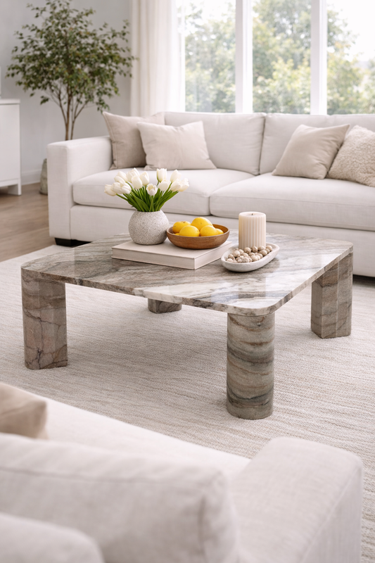 SVANTE MARBLE COFFEE TABLE 40 "
