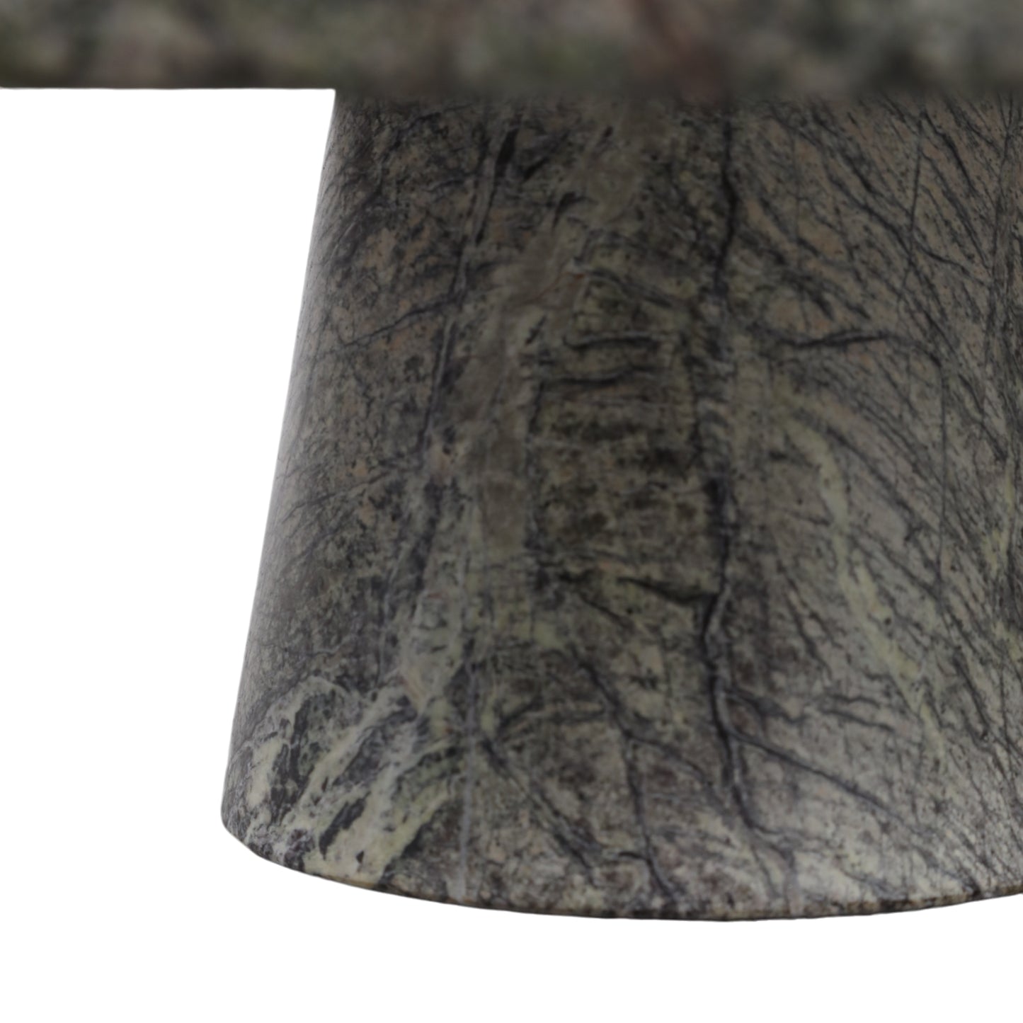 FOREST GREEN MARBLE CAKE STAND 12x4"