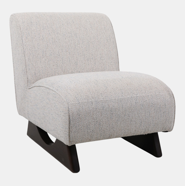 WARREN ACCENT CHAIR IVORY & BROWN 33X30"
