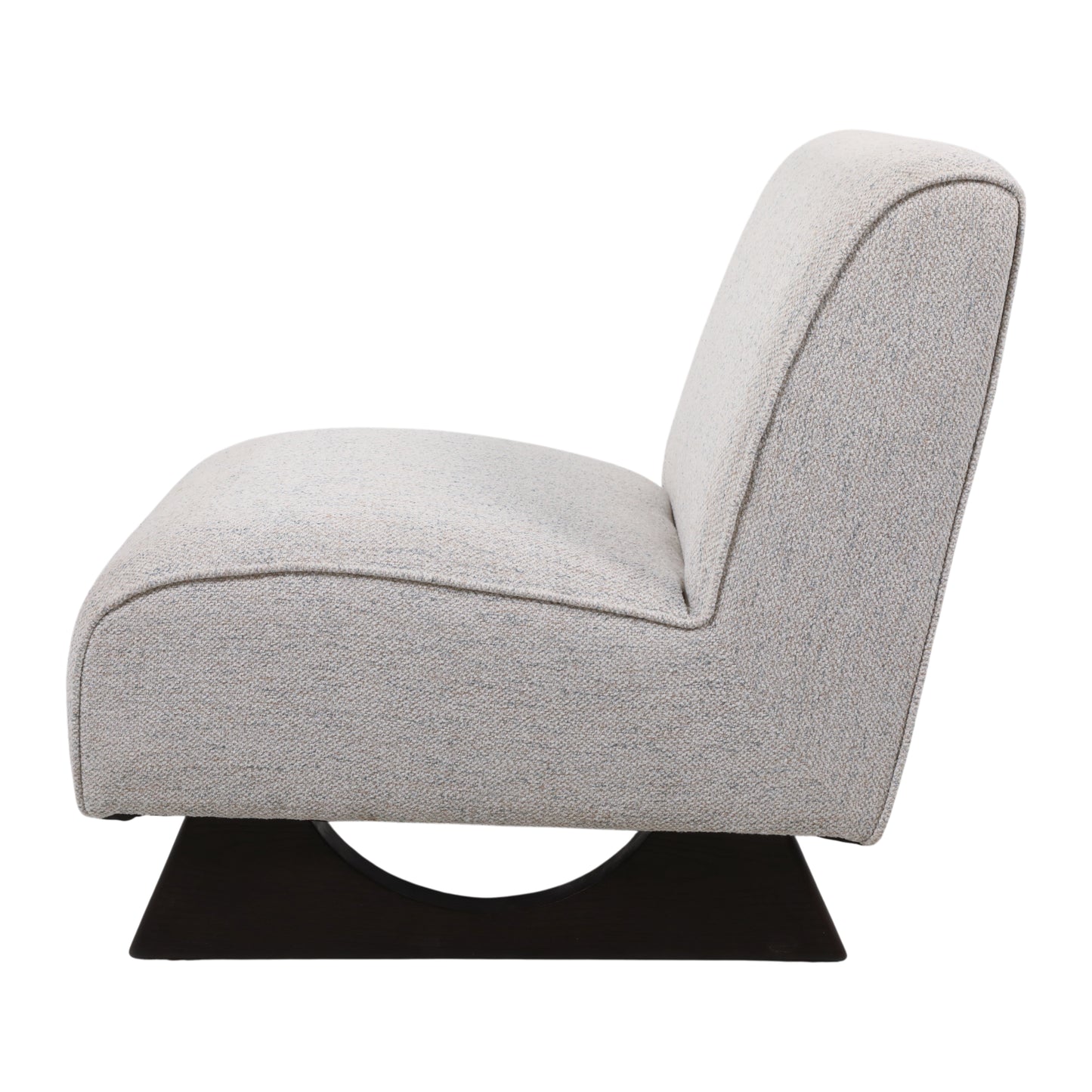 WARREN ACCENT CHAIR IVORY & BROWN 33X30"
