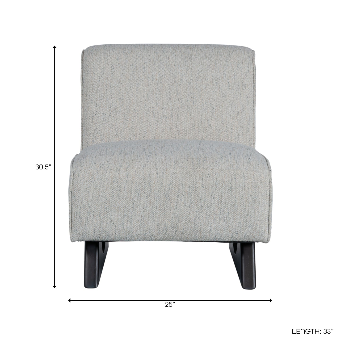 WARREN ACCENT CHAIR IVORY & BROWN 33X30"