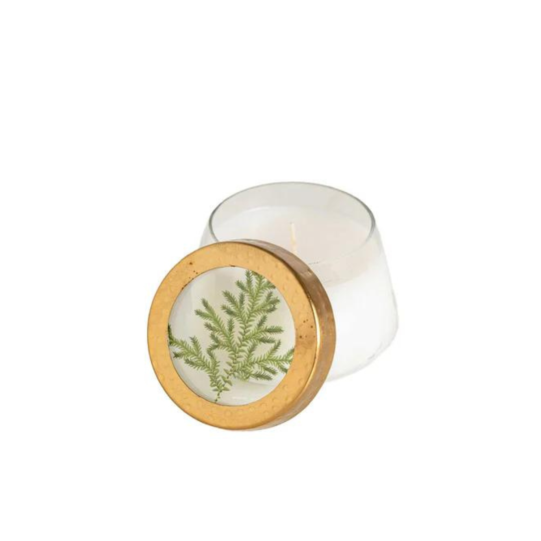 SMALL PRESSED FLOWER CANDLE-FOREST