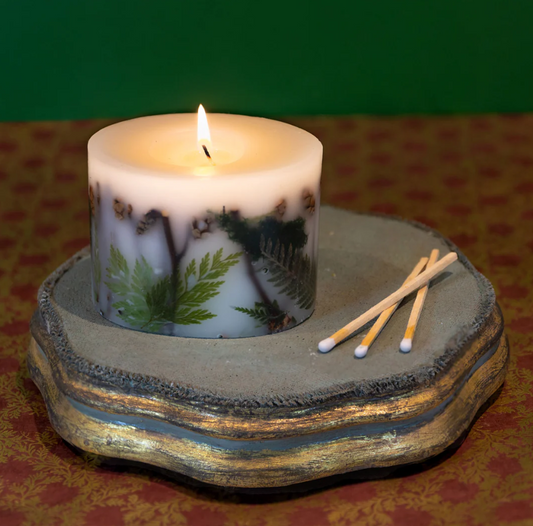 PETITE OVAL BOTANICAL CANDLE-FOREST