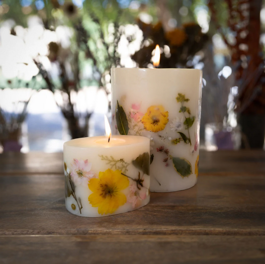 PETITE OVAL BOTANICAL CANDLE-LEMON BLOSSOM & LYCHE