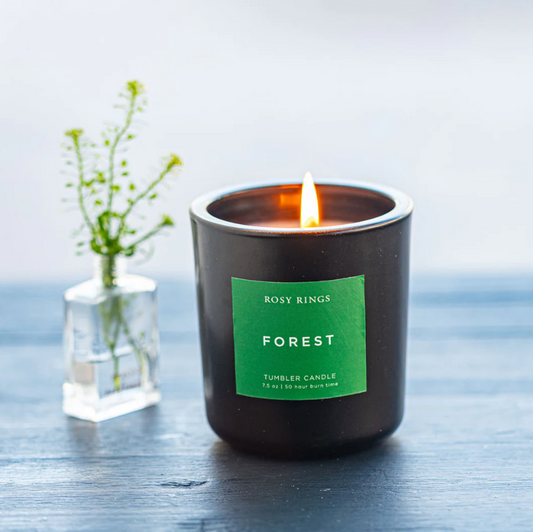 FOREST BOXED GLASS TUMBLER CANDLE