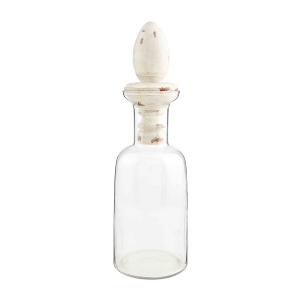 WIDE DECANTER WITH FINIAL