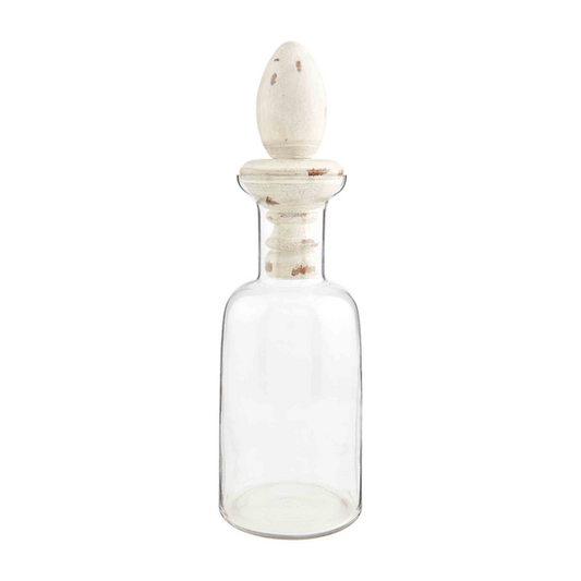 WIDE DECANTER WITH FINIAL