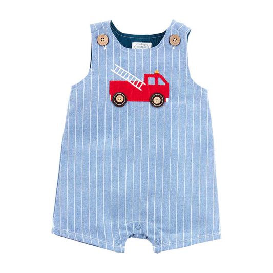 FIRETRUCK BABY JON JON 3-6 MONTHS