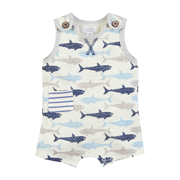 SHARK PRINTED ROMPER