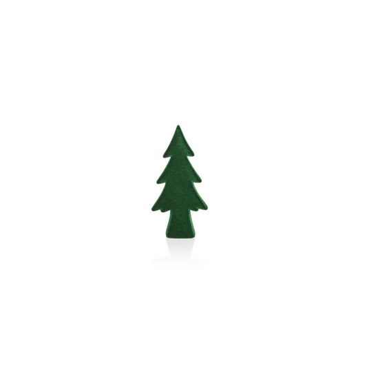 GREEN FLOCKED TREE- X-SMALL