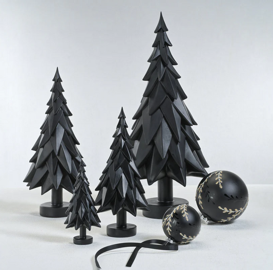 MATTE BLACK DECORATIVE TREE- SMALL