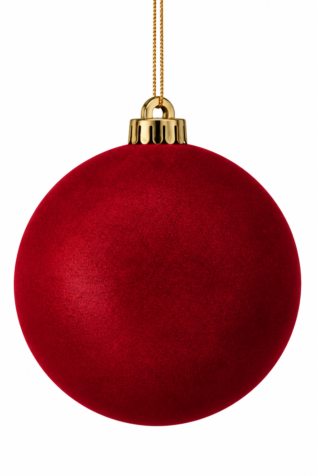 5'' VELVET BALL ORNAMENT BOX OF 3- RED