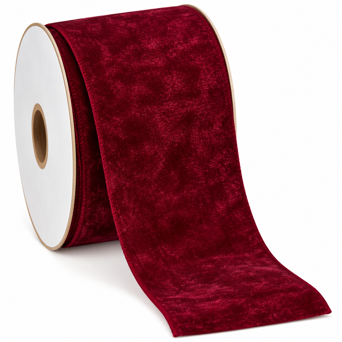 72'' WIRED VELVET RIBBON BURGUNDY