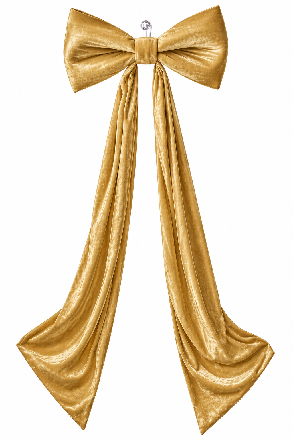 48'' VELVET BOW GOLD