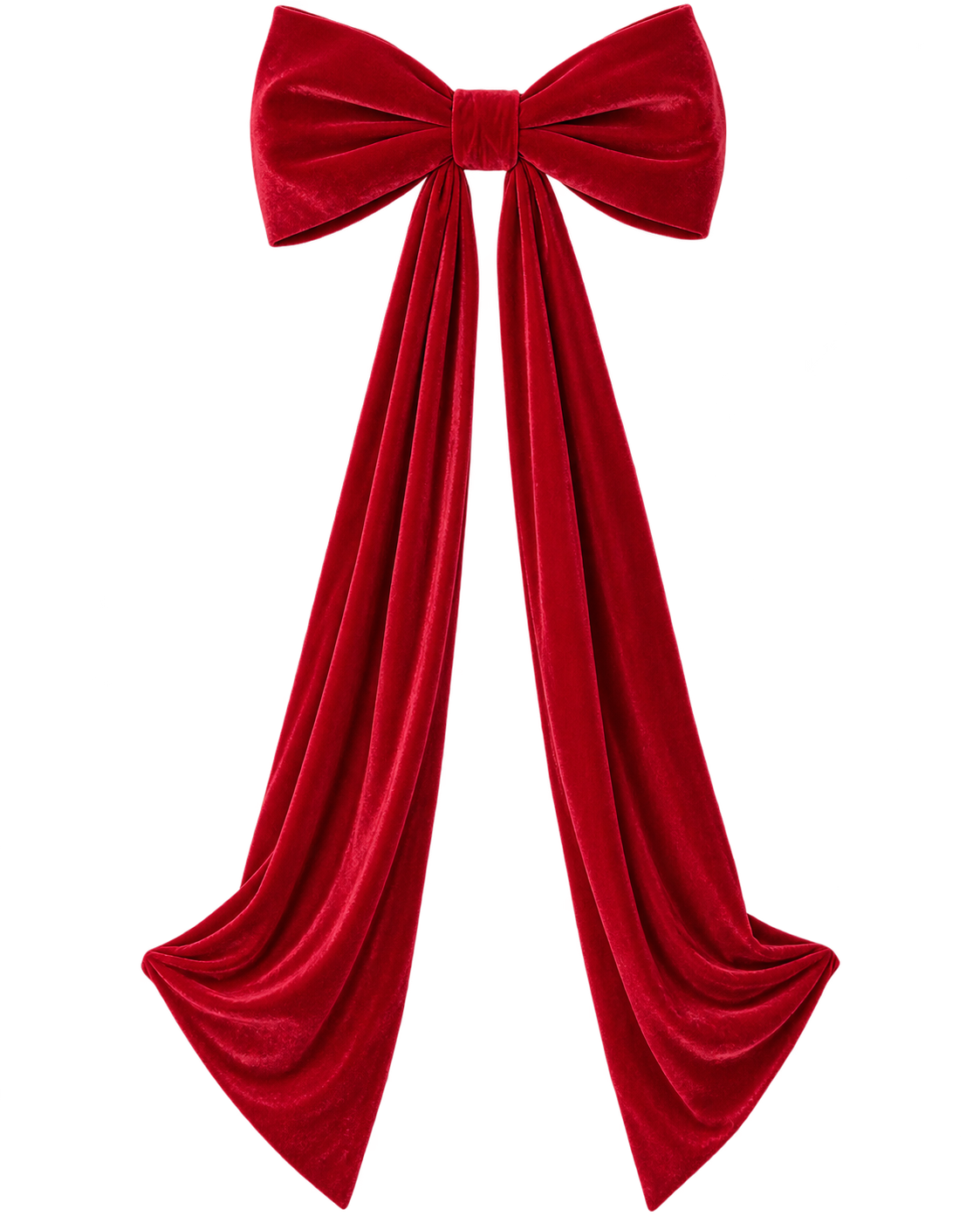 48'' VELVET BOW RED