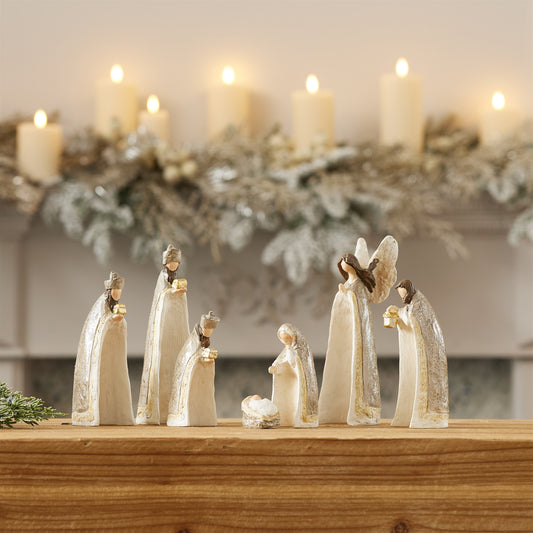 NATIVITY SET OF 7 -6"H