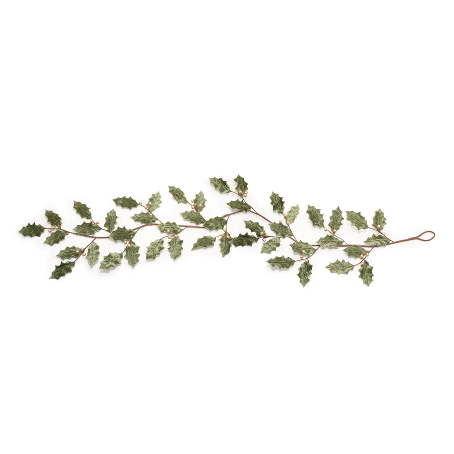 HOLLY LEAF GARLAND 5.5"L