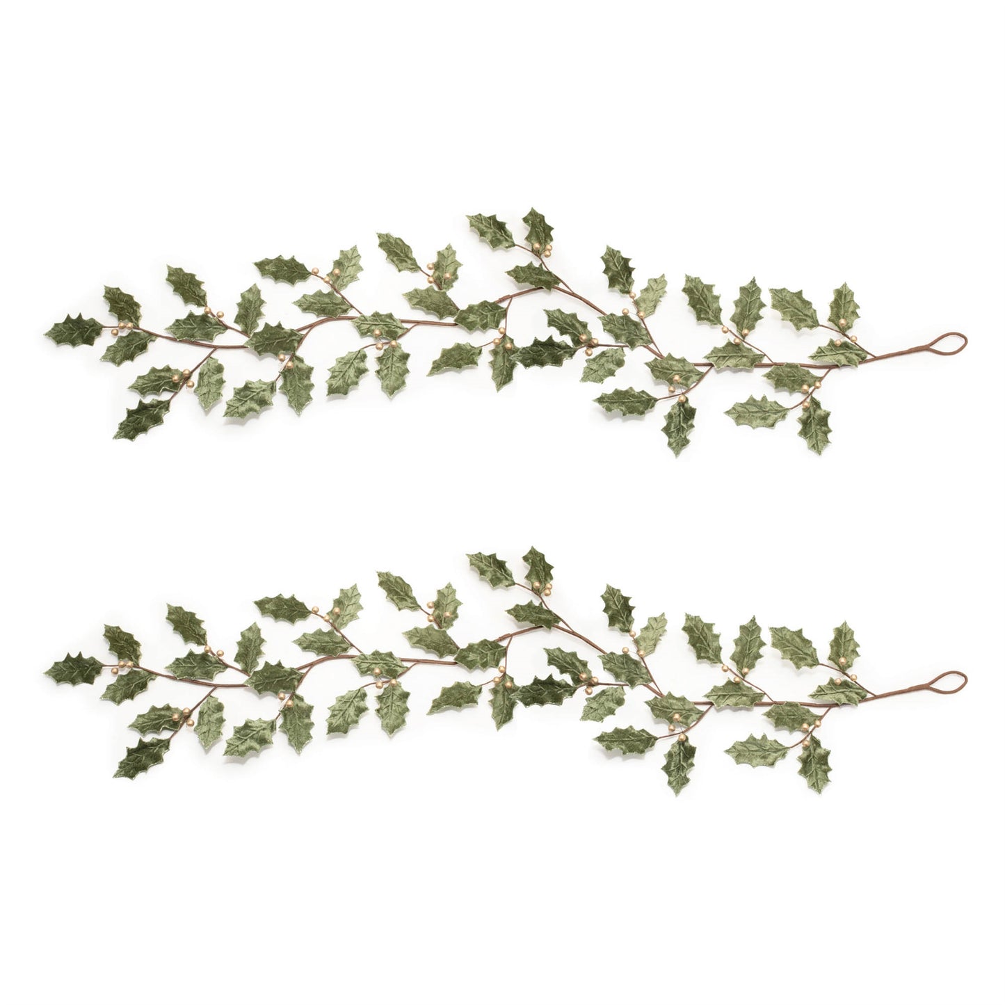 HOLLY LEAF GARLAND 5.5"L