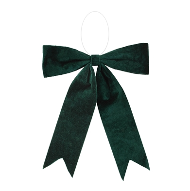 EMERALD BOW ORNAMENT 16"W 16.5"