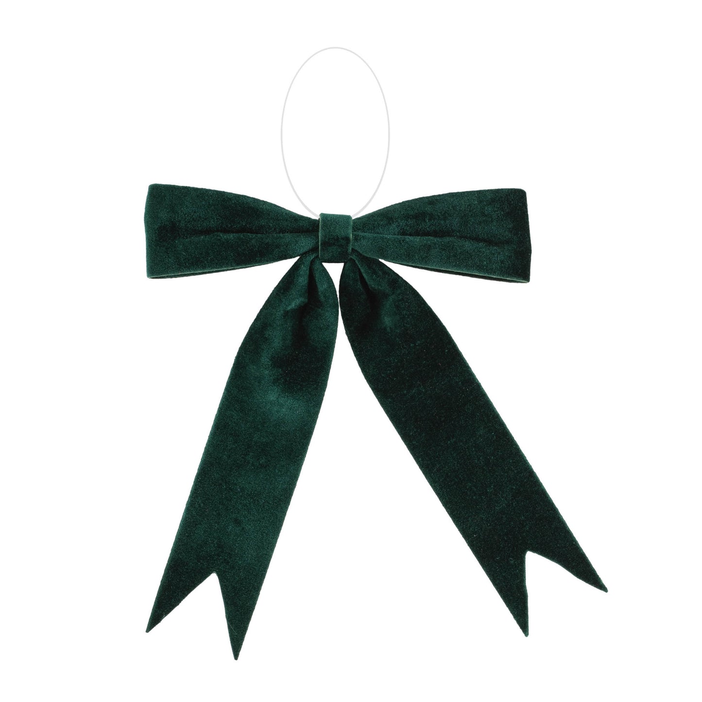 EMERALD VELVET BOW ORNAMENT 13"W X 13"W