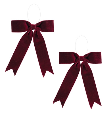 CABERNET BOW ORNAMENT 13"W 13"H