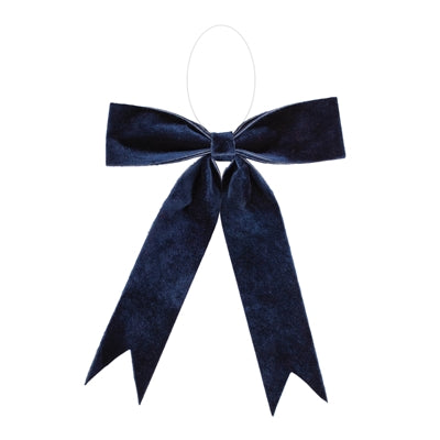 NAVY BLUE BOW ORNAMENT 13"W X13"H