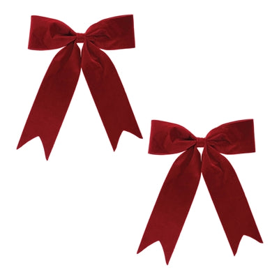RED BOW ORNAMENT 16"W 16.5"