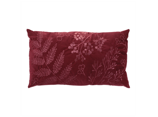 BERRY PATTERN PILLOW 20"L X 12"H