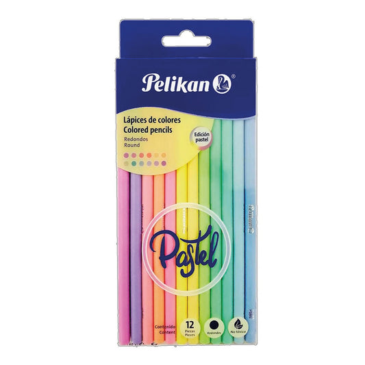 Lápices de Colores Pasteles Pelikan - 12 ct