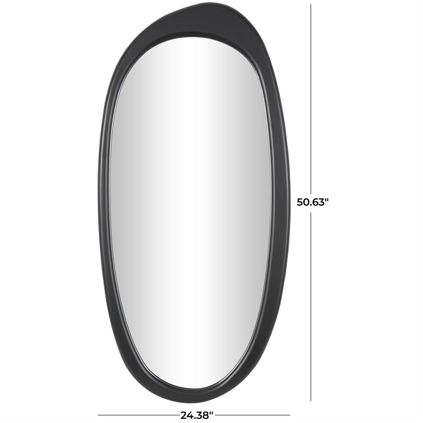 WOOD WALL MIRROR 24'' x 51"H
