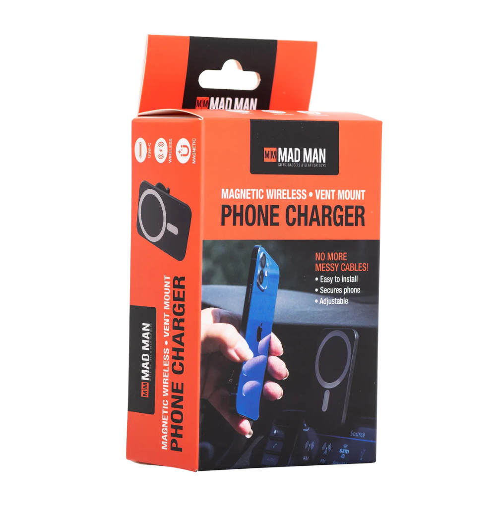 MAGNETIC WIRELESS VENT MOUNT PHONE CHARGER