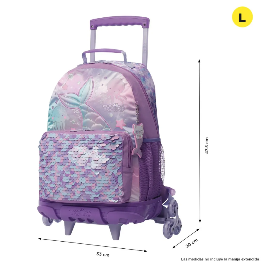 MOCHILA 3 RUEDAS BOMPER SIRENY L