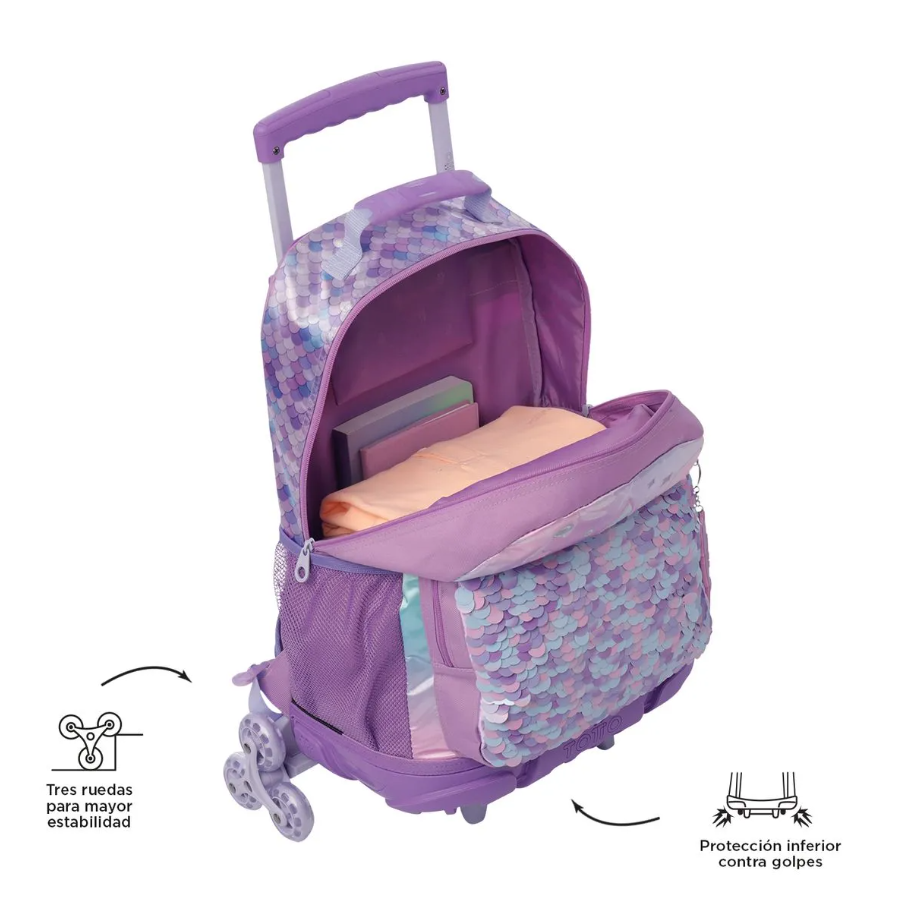 MOCHILA 3 RUEDAS BOMPER SIRENY L
