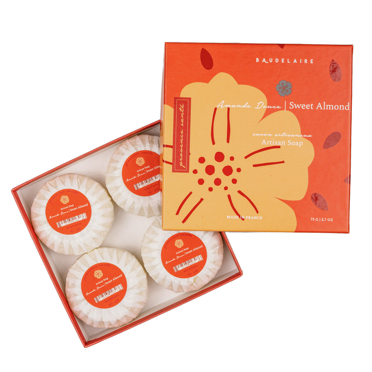 PROVENCE SANTÉ GIFT BOX 4 BAR 2.7 OZ-SWEET ALMOND