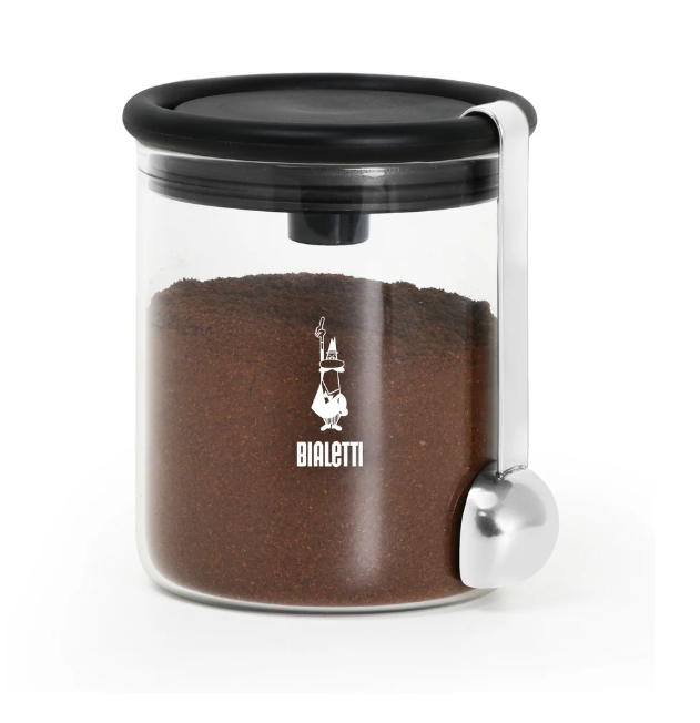 BIALETTI GLASS COFFEE JAR