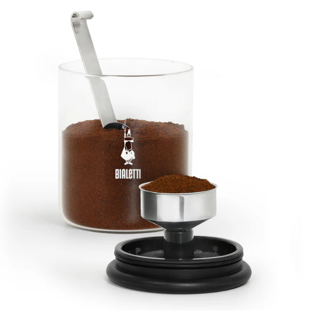 BIALETTI GLASS COFFEE JAR