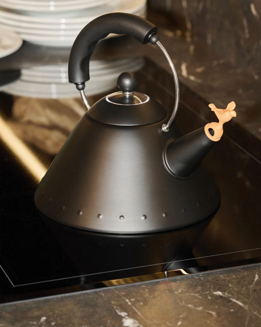 Alessi Michael Graves Kettle Bird Shaped Whistle Black
