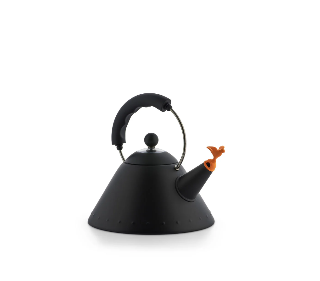 Alessi Michael Graves Kettle Bird Shaped Whistle Black
