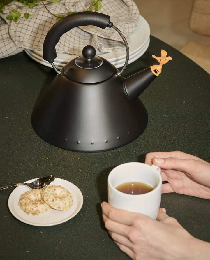 Alessi Michael Graves Kettle Bird Shaped Whistle Black