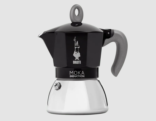 BIALETTI MOKA INDUCTION 6 CUP BLACK