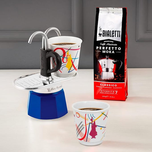 BIALETTI SET MINI EXPRESS KANDINSKY + 2 CUPS