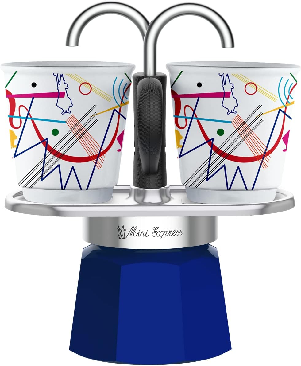 BIALETTI SET MINI EXPRESS KANDINSKY + 2 CUPS